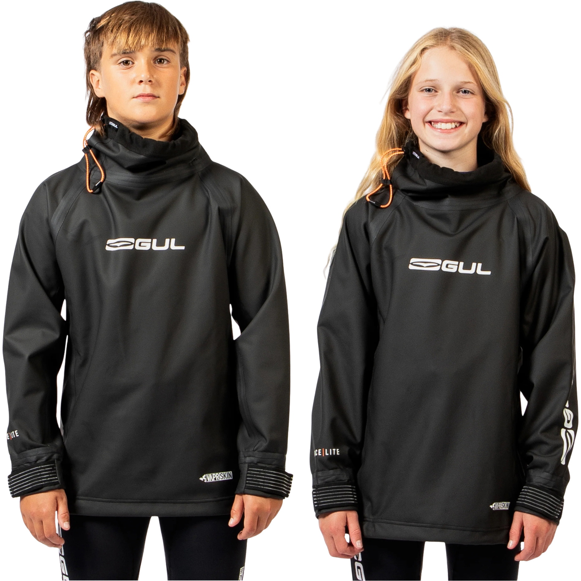 2026 Gul Junior Race-Lite Spray Top ST0027J-BKBK - Black